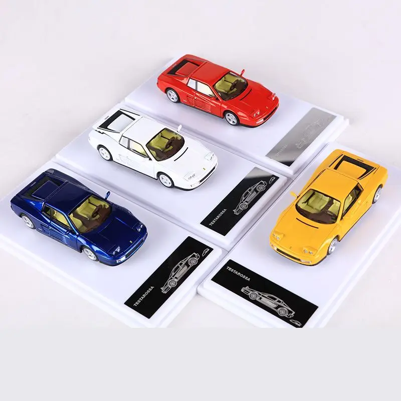 XF 1:64 Testarossa Simulation Alloy Car Model with Removable Rear Cover