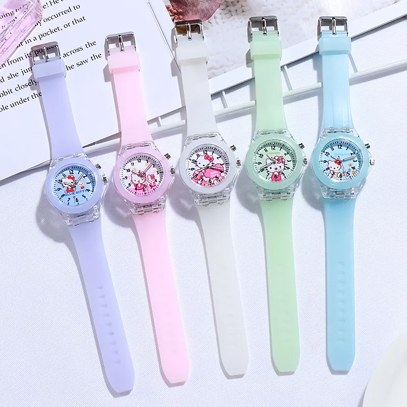 Cute Cartoon Pattern Kids Watch Fashion Luminous Children Quartz Watch Silicone Watchband Simple Casual Boys Girls Watch Clock