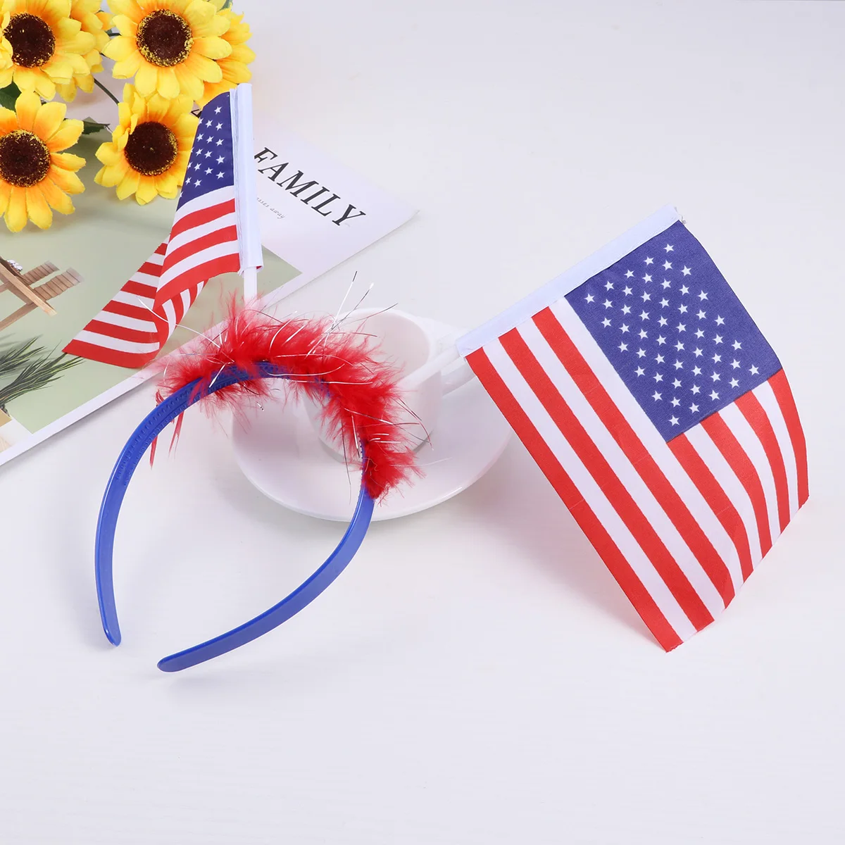 

Non Slip Hoop Women Girls Hairband Flag Hair Hoop Sports Everyday Wear Festivals Girl Headband Flag Headband Stylish