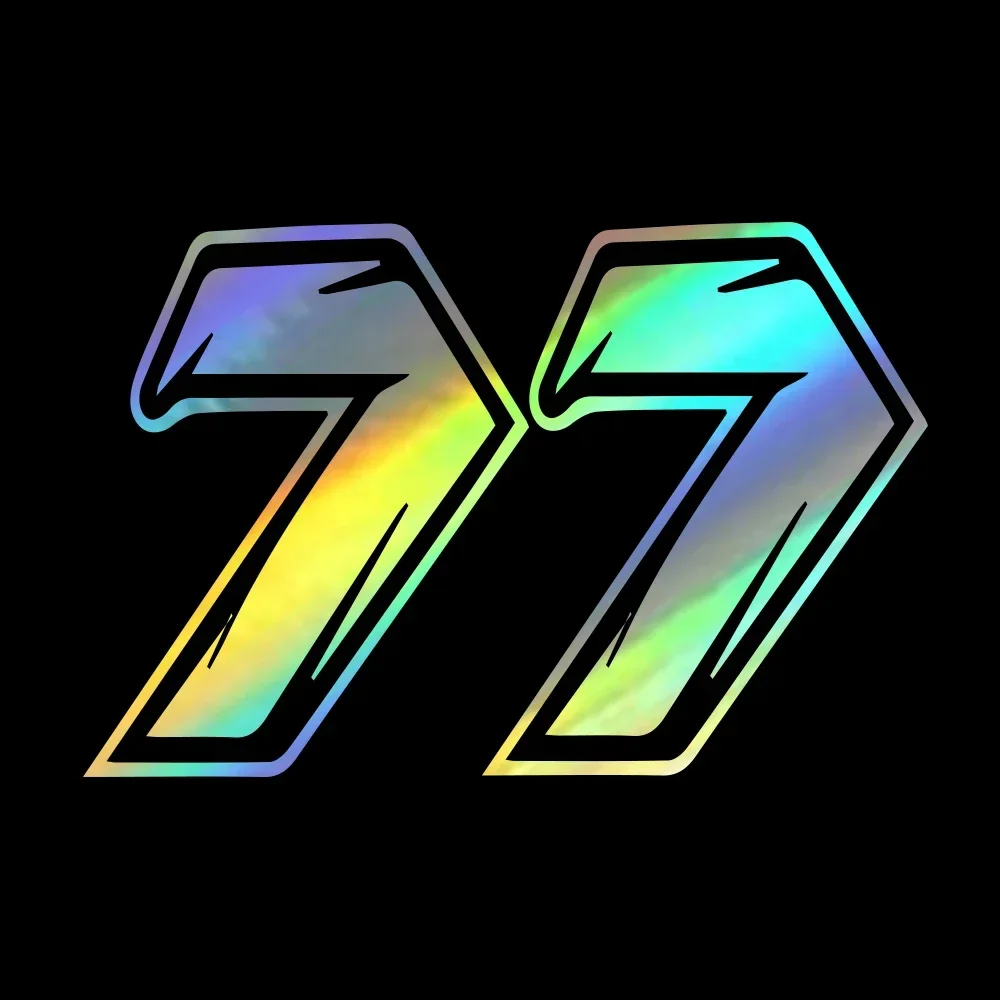 ملصق سيارة من الفينيل مع رقم 7، ملصقات JDM، ديكور الجسم على السيارات، ملحقات الدراجات النارية، ملصق، موضة