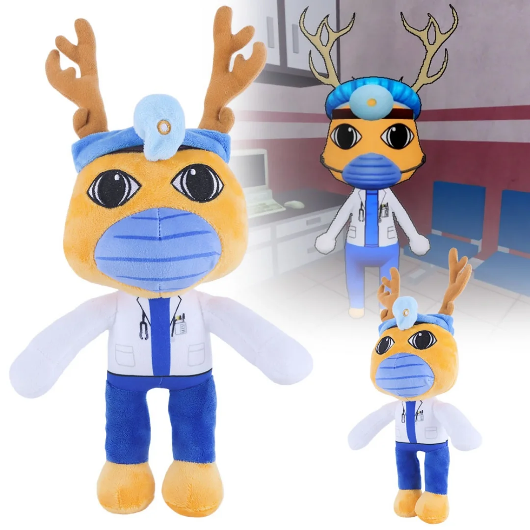 Animal Hospital Plush Toy Animal Hospital Game Character Dr. Harlow Soft Collectible Stuffed Doll for Kids Birthday Xmas Gift