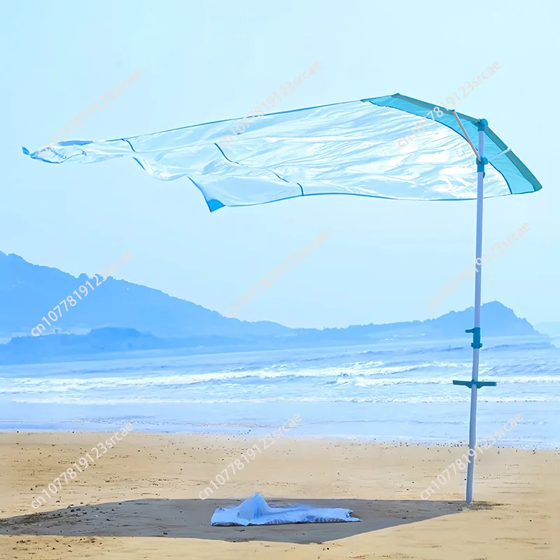 Wind-powered Seaside Canopy Free Lawn Awning Beach Umbrella Portable Quick-opening Sunscreen Beach Tent - view 6