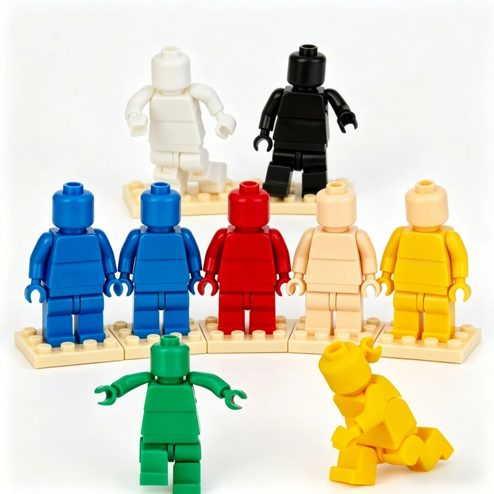 

1pcs Multi-joint Movable Plastic Building Block Figure Toy for DIY Solid Multi-color Movable Accessories Figures Blocks for Gift