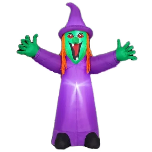 

Оптовая продажа, 8-футовые надувные игрушки для Хэллоуина, страшные струкаемые ведьмы, уличный домашний декор для вечеринки, сада, газона, встроенные светодиоды