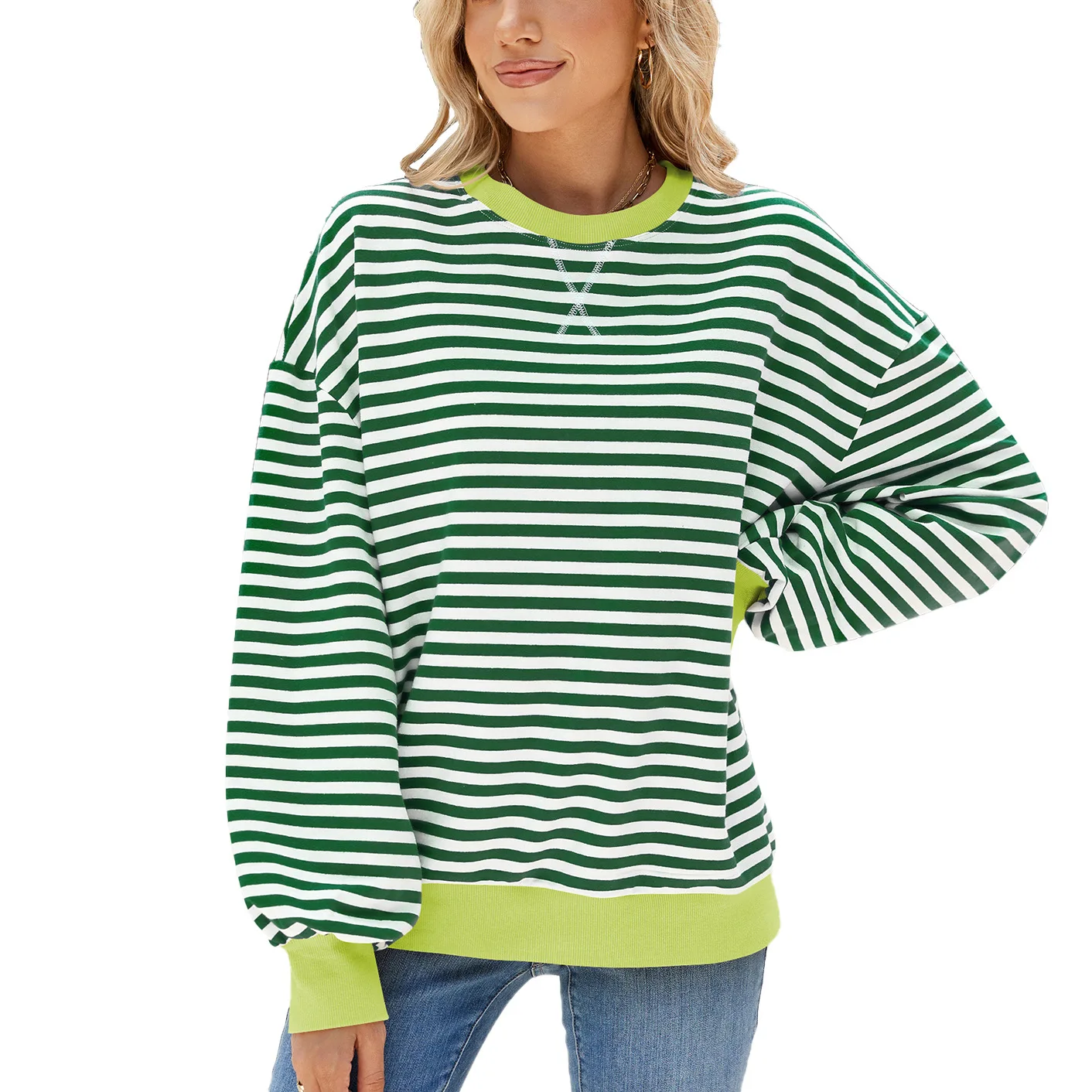 Sudaderas Ropa De Mujer Stripe - Winter Clothing Essentials For Women 评论和价格