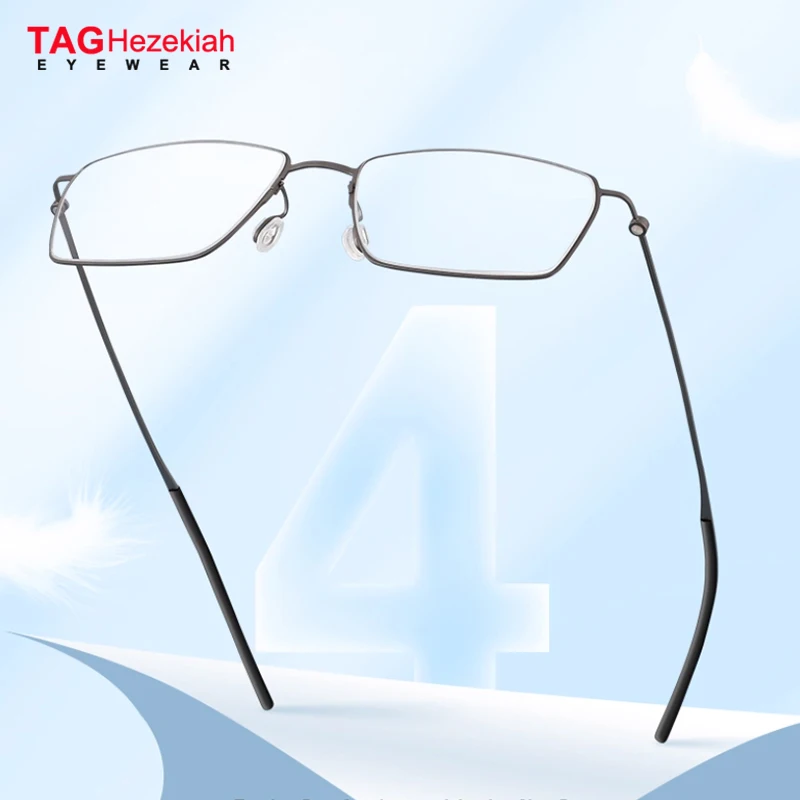 

Square Glasses Frame Men Women Korea Eyeglass Frames 2025 Titanium Brand Eyewear Retro Ultralight Eyeglasses Business Spectacles
