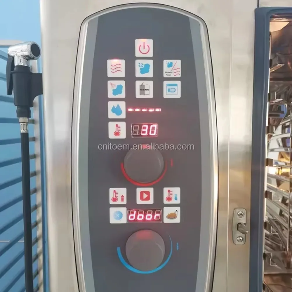 Commercial Electric Combi Steamer Oven Stainless Steel Commercial Kitchen Equipment Baking Roasting Steaming Oven for