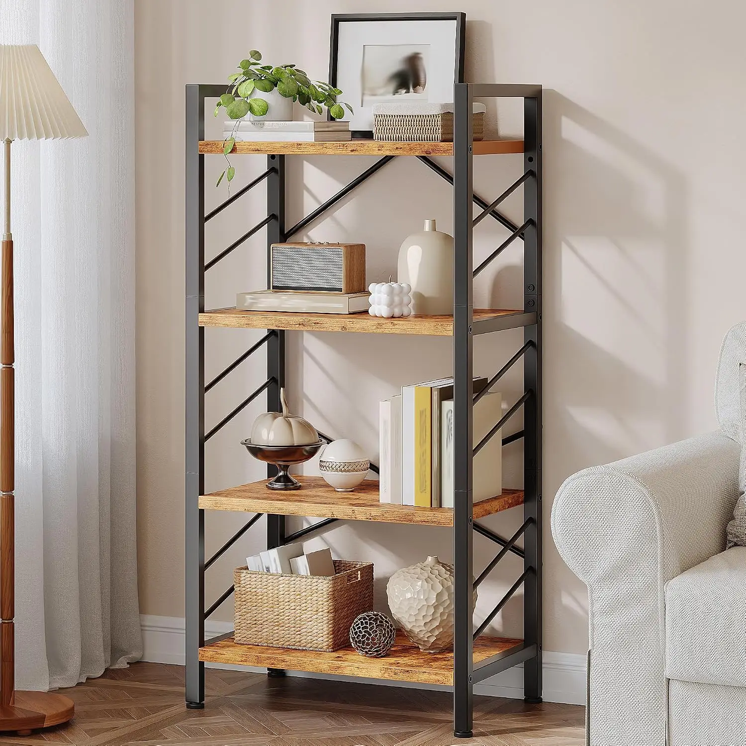 4-Tier Small Bookshelf 39.37
