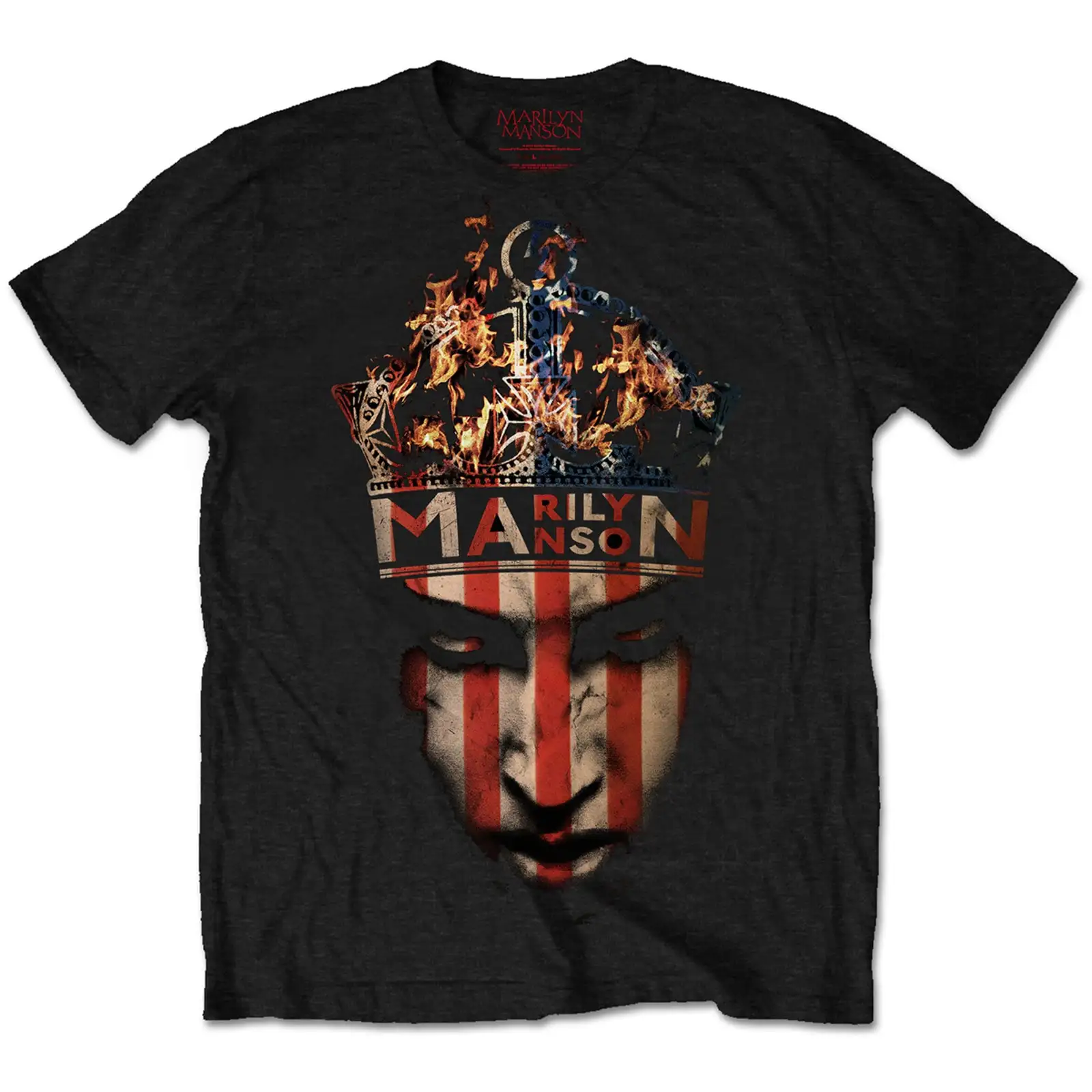 Marilyn Manson Crown Black T shirt Officially Licensed