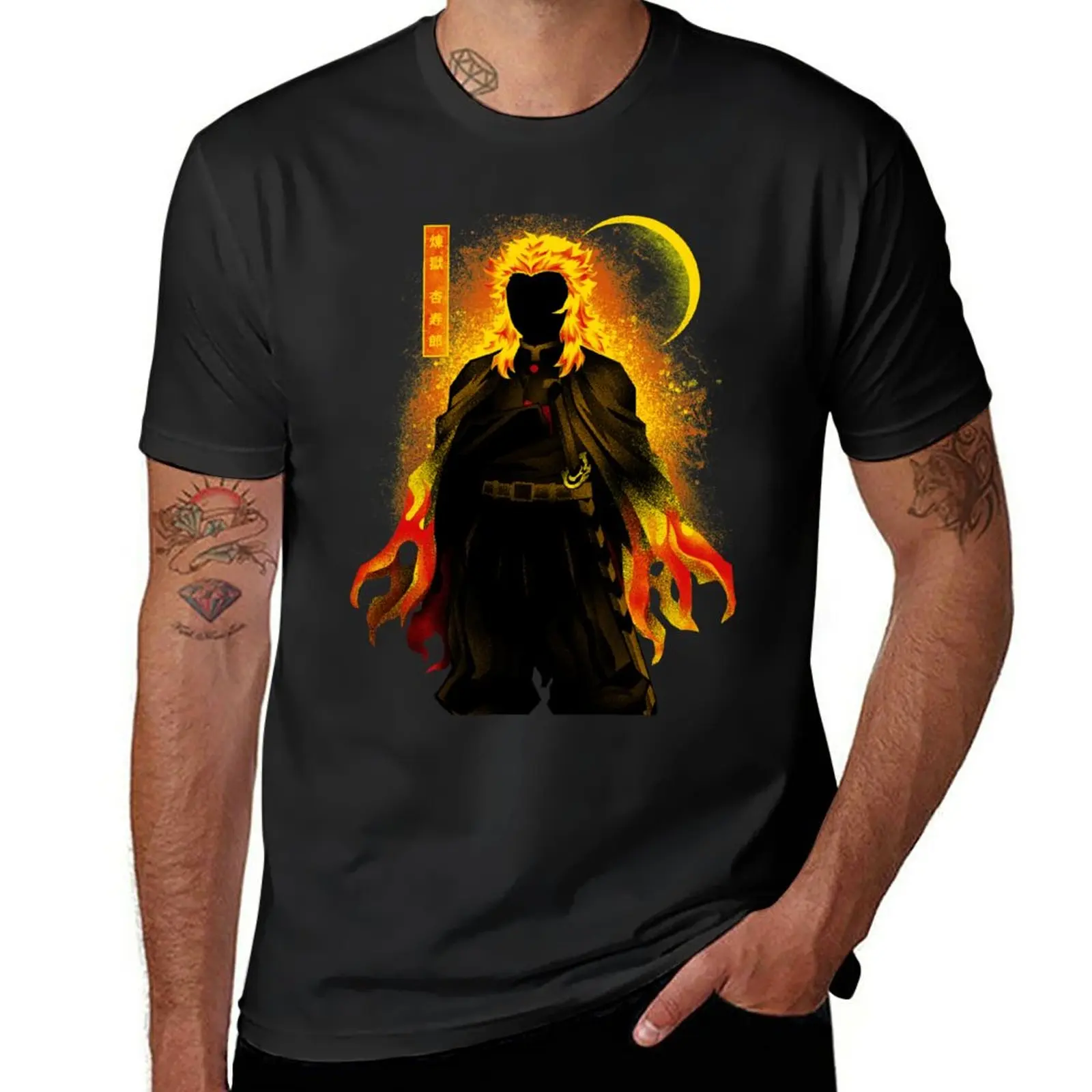 New Kyojuro Hashira - Dark Shadow T-Shirt new edition t shirt Anime t-shirt black t shirts mens t shirts pack