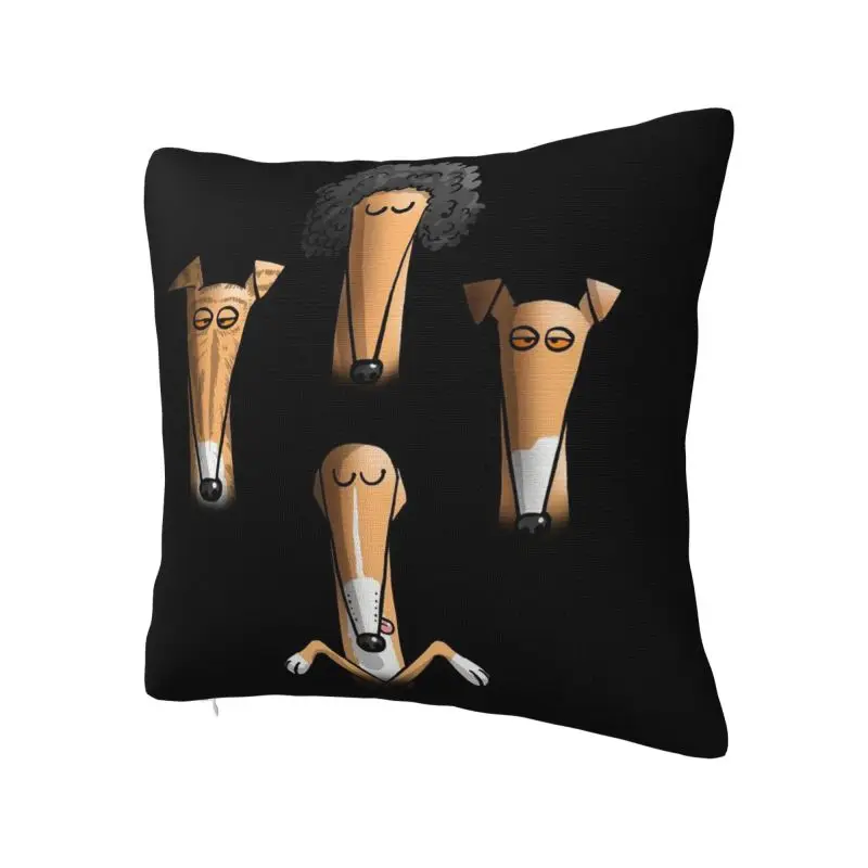 Custom Luxury Cute Sighthounds Throw Pillow Cover Decoration Square Whippet Puppy   Cushion Cover Pillowcover for Living Room