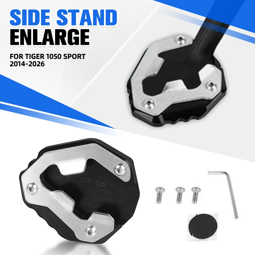 

2025-2026 Motorcycle Side Stand Extension Pad Support Plate For Tiger 1050 Sport 2014-2017-2018-2019-2020-2021-2022-2023-2024