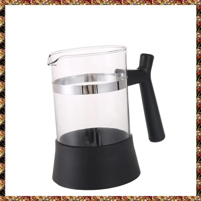 BTCL Hand-Crafted High Borosilicate French Press - Durable And Heat-Resistant Coffee And Tea Filter Maker