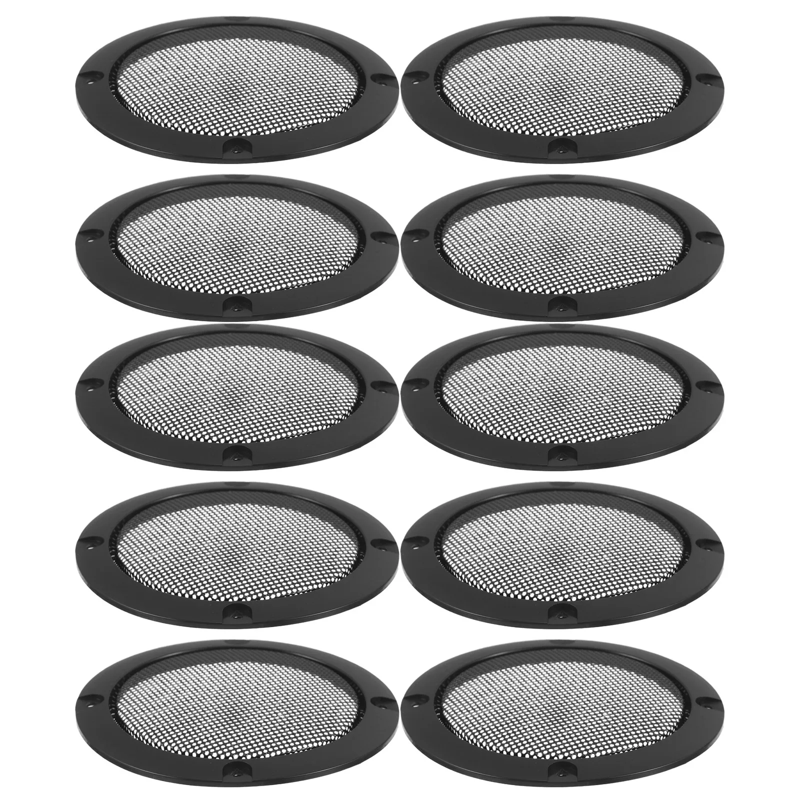 10Pcs Car Speaker Protection Net Subwoofer Circle Grill Cover Automotive Speaker Grille Guard Dust Proof Mesh for Car Audio