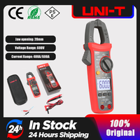 UNI-T UT204+ UT202A+ Digital Clamp Meter AC DC Voltage Meter 600A Current clamp Multimeter Ohm Temp Capacitance Tester Ammeter