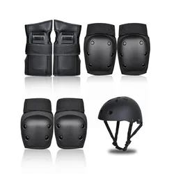 Skateboard Protective Gear Protector Set Knee Elbow Pads Longboard Adult Children Bicycle Inline Roller Skates Outdoor Sport