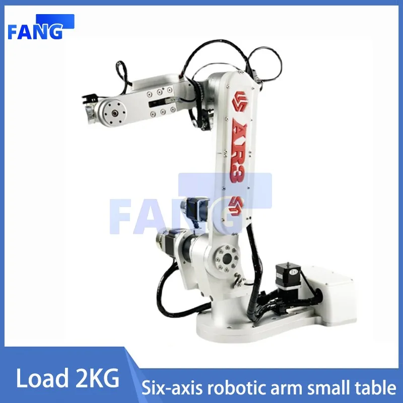 Six-axis robotic arm 198W small desktop load 2KG arm span 24.75 inches teaching industrial use programmable