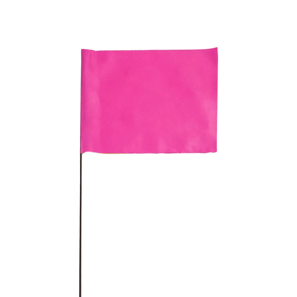 Surveyor Marking Flags Steel Wire Stakes For Irrigation Lines Garden Planting Zone Labels Outdoor Pipeline Site Utility