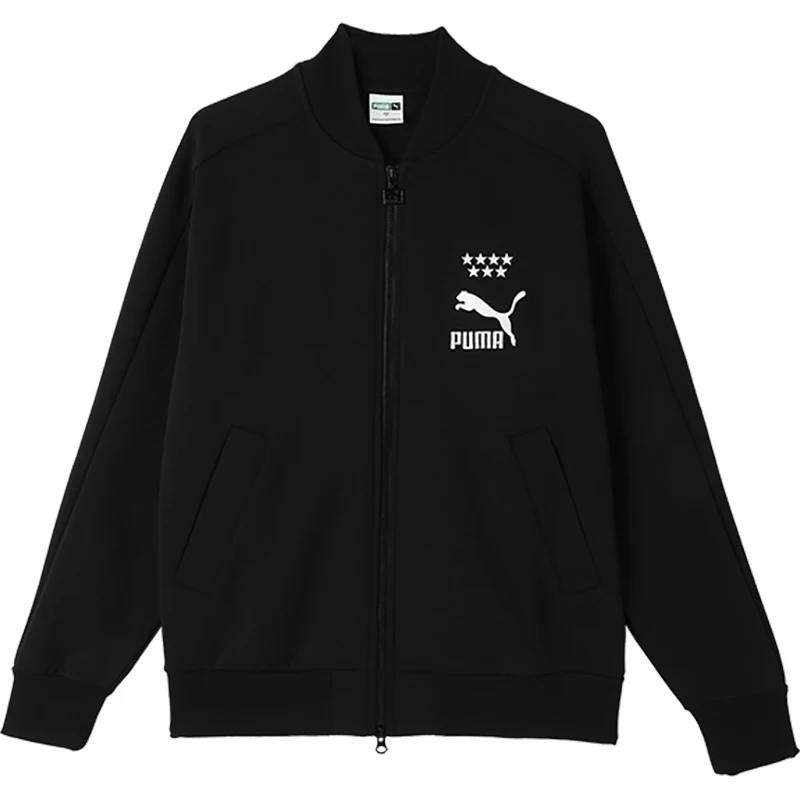 Puma Echte Herbst Neue T7 männer Sport Casual Lose Baseball Gestickte Jacke 628094-01