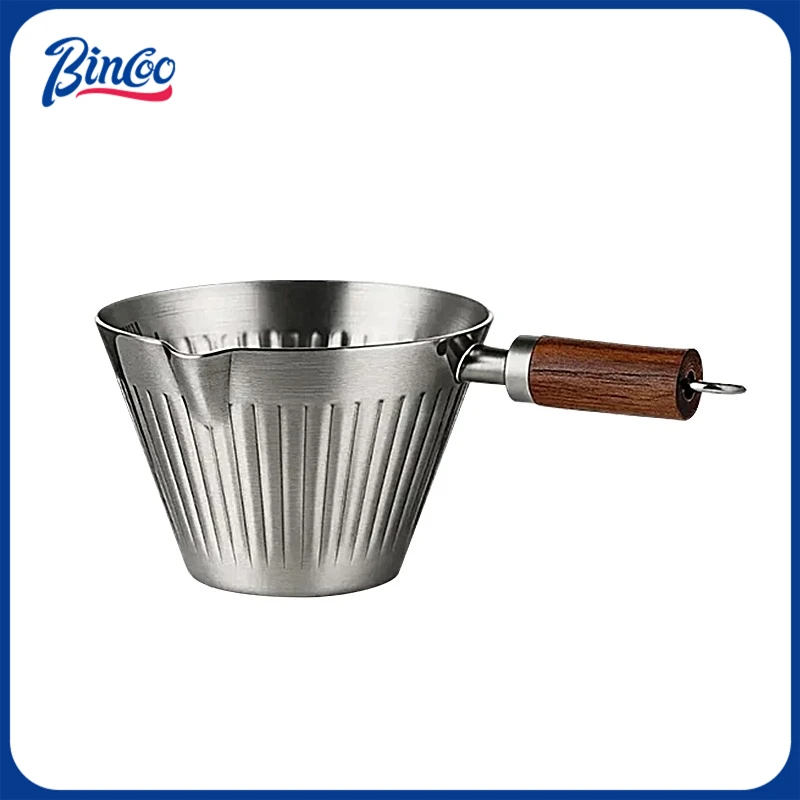 Bincoo 304 Stainless Steel Espresso Measuring Cup – Drip Tray Receiver with Scale, Coffee Machine Extraction Cup