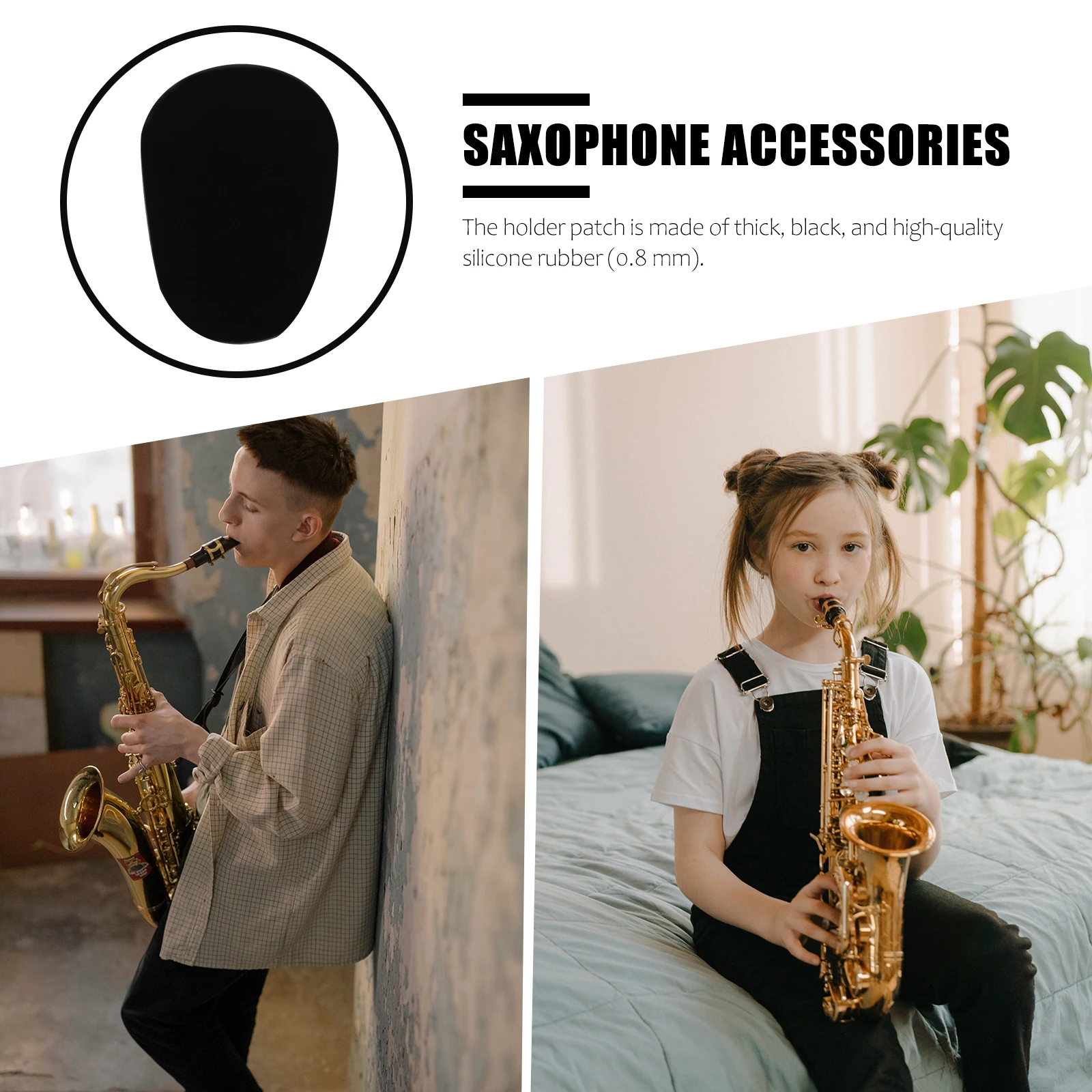 

64Pcs Sax Mouth Cushions Rubber Pad Patches for Alto Saxophone Clarinet Enhance Playing Skills Professional Instrument