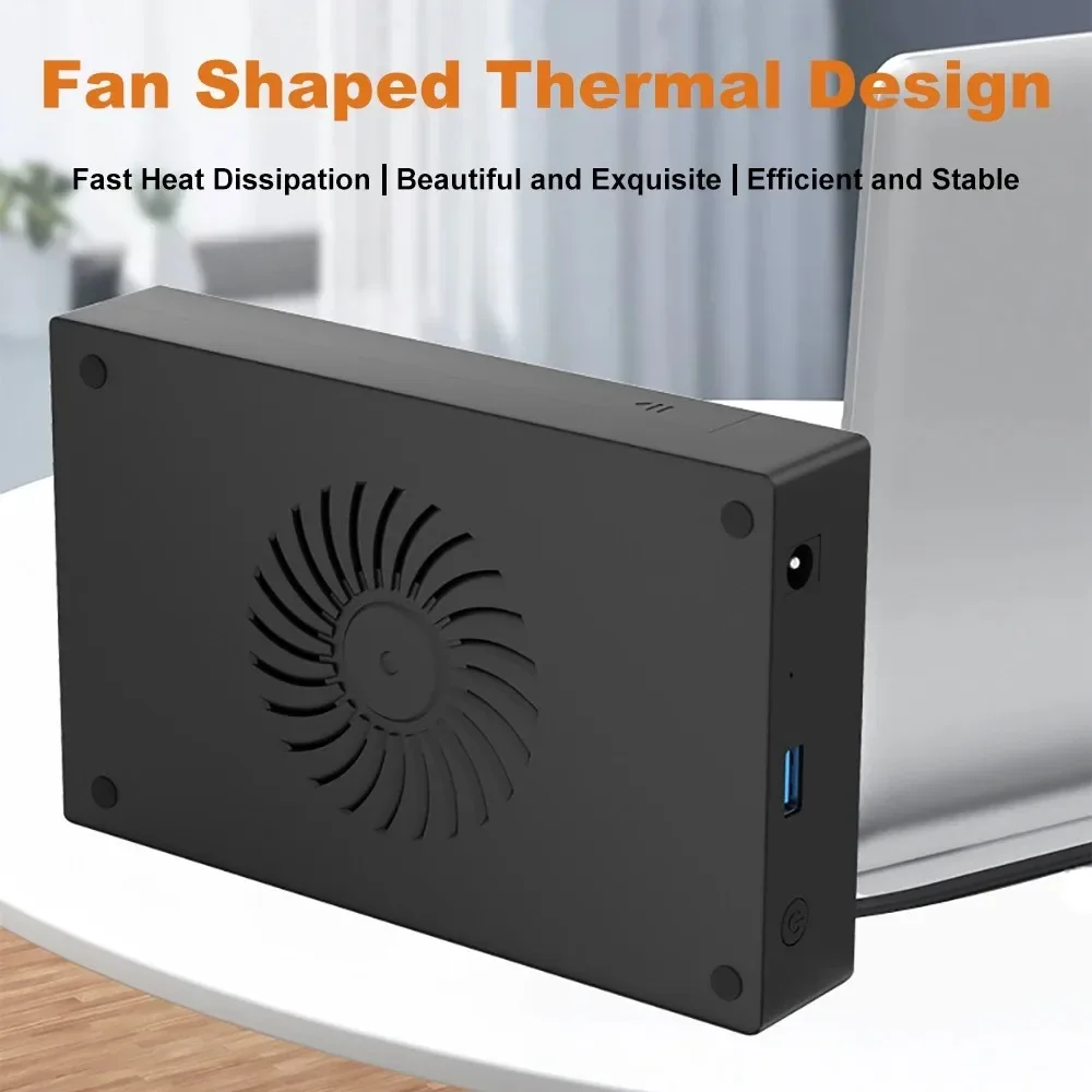 2.5/3.5 بوصة HDD حافظة SATA إلى USB 3.0 محول SSD محرك الأقراص الصلبة الخارجي مروحة التبريد 450Mb/s 22TB HDD حافظة للكمبيوتر المحمول