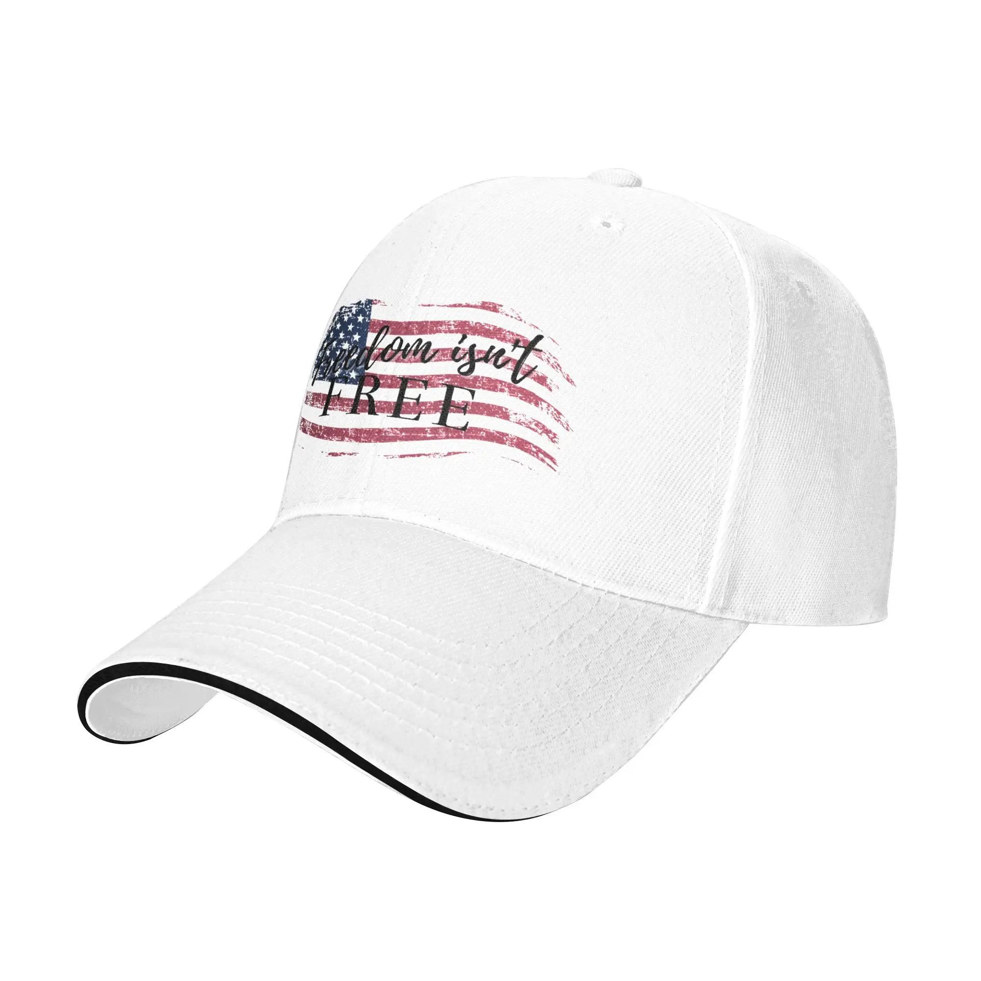 May We Never Forget Freedom Isn't Free Merch Unisex Baseball Cap  Dad Hat Fashion Formal Headwear Adjustable Snapback Cap