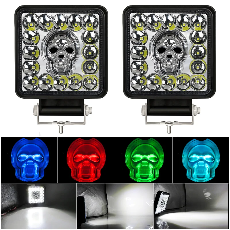 

4inch LED Lights for Car Offroad 12V 24V Work Lights Bar Spot for Off Road 4x4 Truck SUV Boat ATV Jeep Tractor Driving Lights