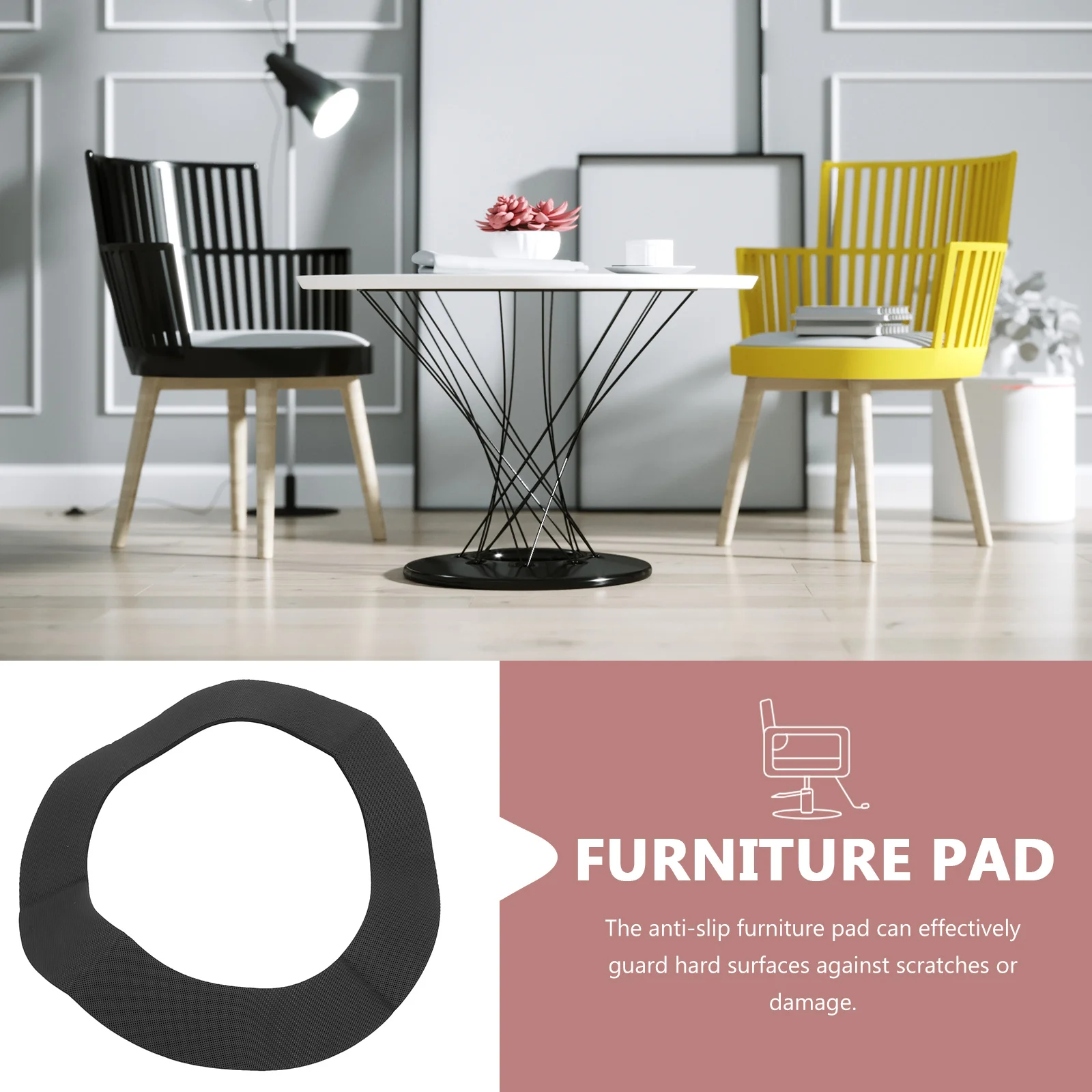 Okrągłe podkładki pod nogi krzesła z pianki EVA, antypoślizgowe, chroniące podłogę z twardego drewna, akcesoria domowe.