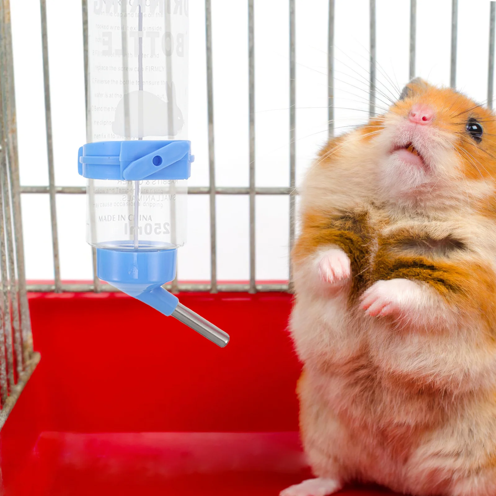 

5pcs Pet Water Dispenser 250Ml Leakproof Small Animal Drinking Bottle For Hamster Rabbit Chinchilla Hanging Feeder For Crates