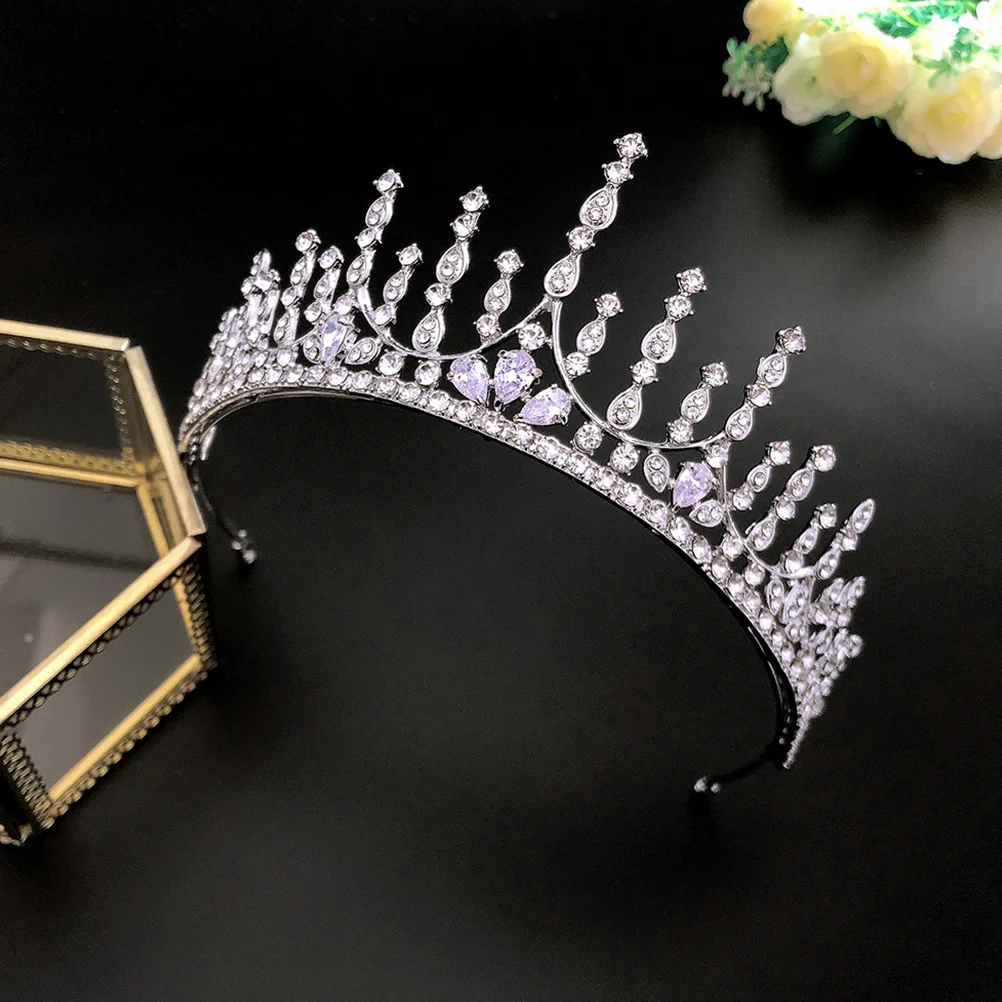 

1 шт. головной убор из сплава, свадебные аксессуары, легкий, сверкающий, элегантный, шикарный, для невесты, для женщин и девочек, вечерние, банкетные