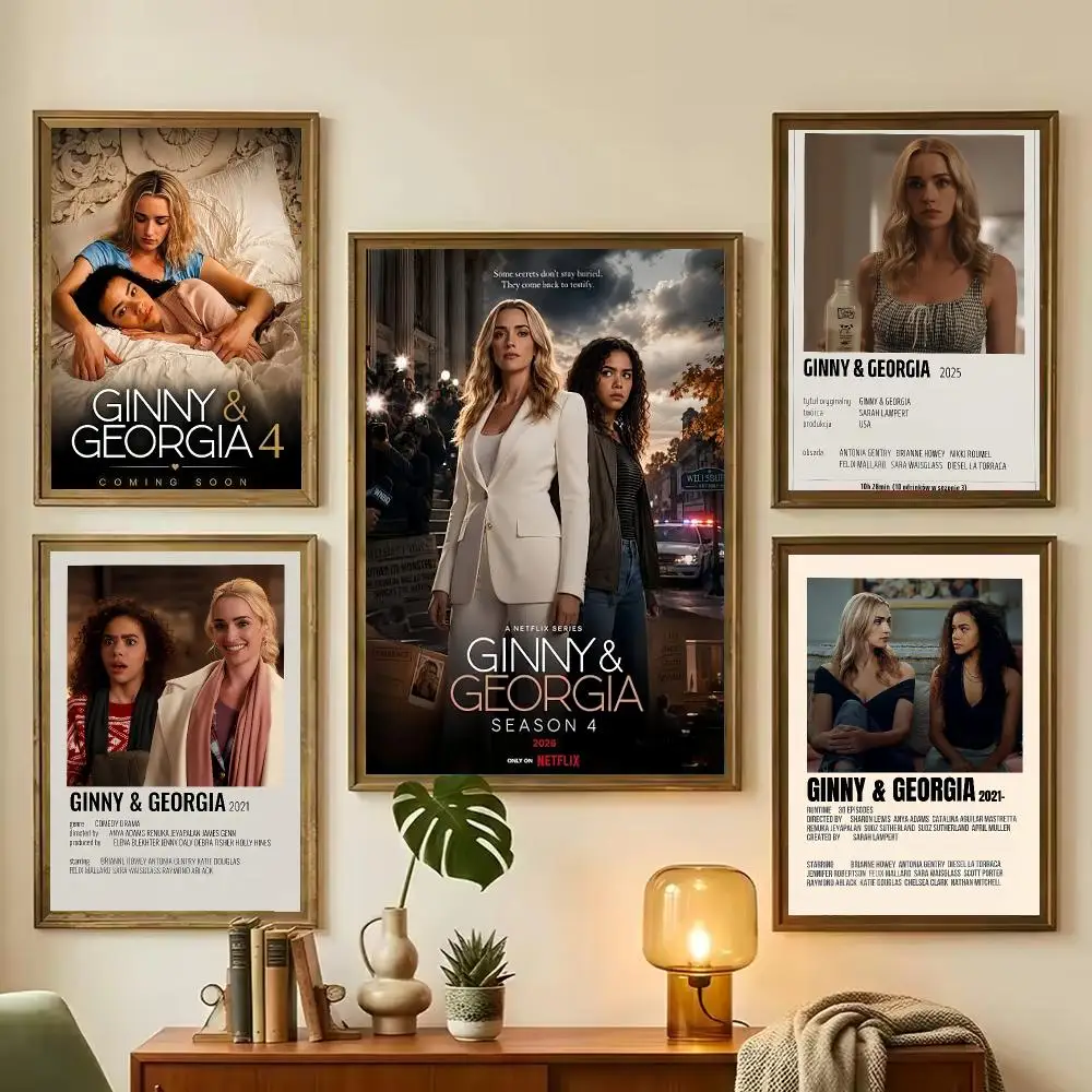 TV Series Ginny & Georgia Painting Calligraphy Stylish Canvas Poster Wall Art for Living Room Bedroom Office Home Decor