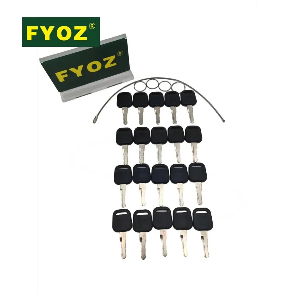 20pcs Excavator Starter Key 34B0557 Diesel Engine Side Door Key with Ignition Switch For Liugong LG9055 9075 Excavator Part