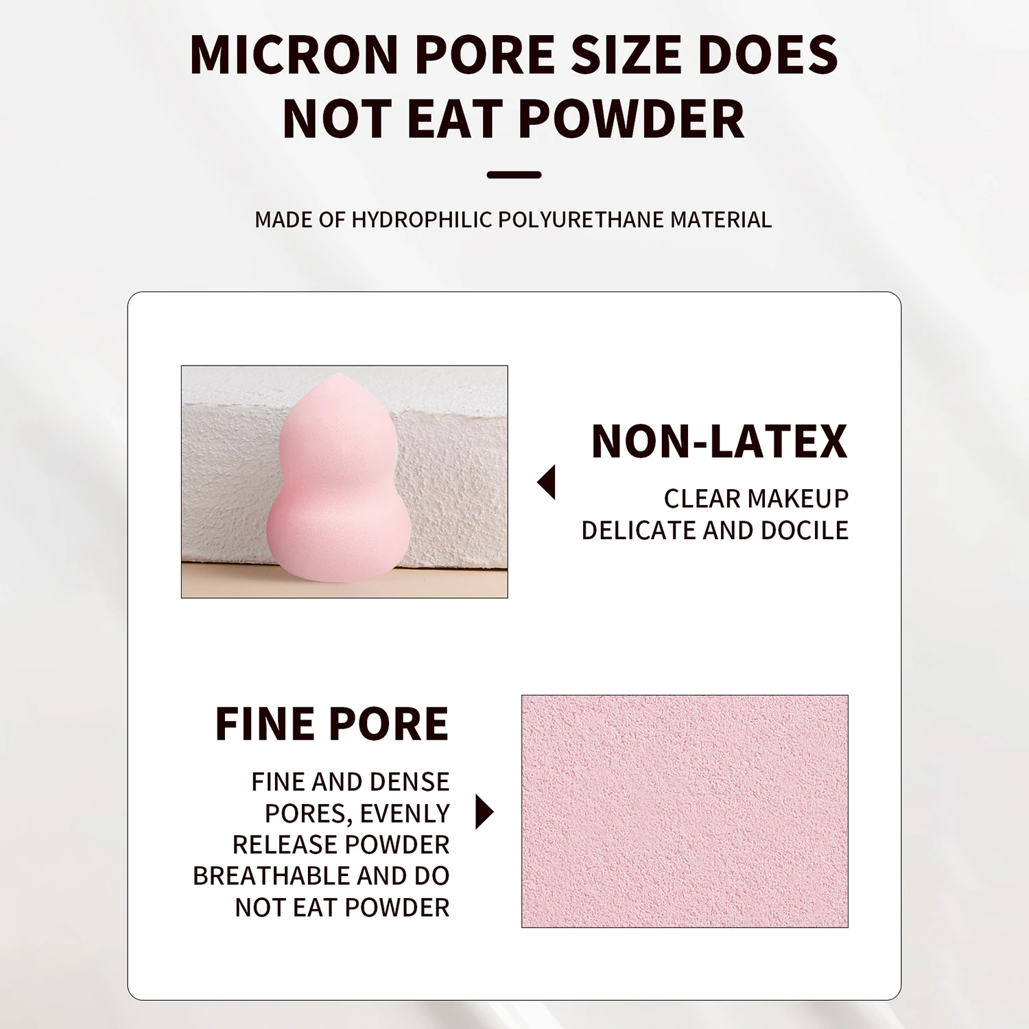 หยดน้ํารูปความงามไข่แป้งพัฟหลวมการตั้งค่าฟองน้ํารูปร่าง Foundation ผสมฟองน้ําความงาม Liquid ครีมและแป้ง