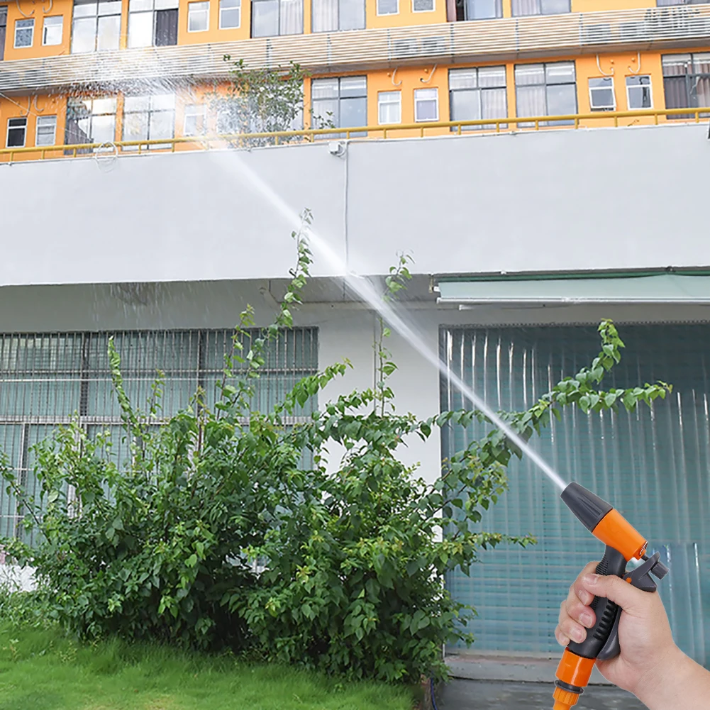 

Garden Cleaning Water Gun with 2.5m Retractable Hose Connector Garden Watering Sprinkle for Outdoor Fun Showering Pets Cleaning