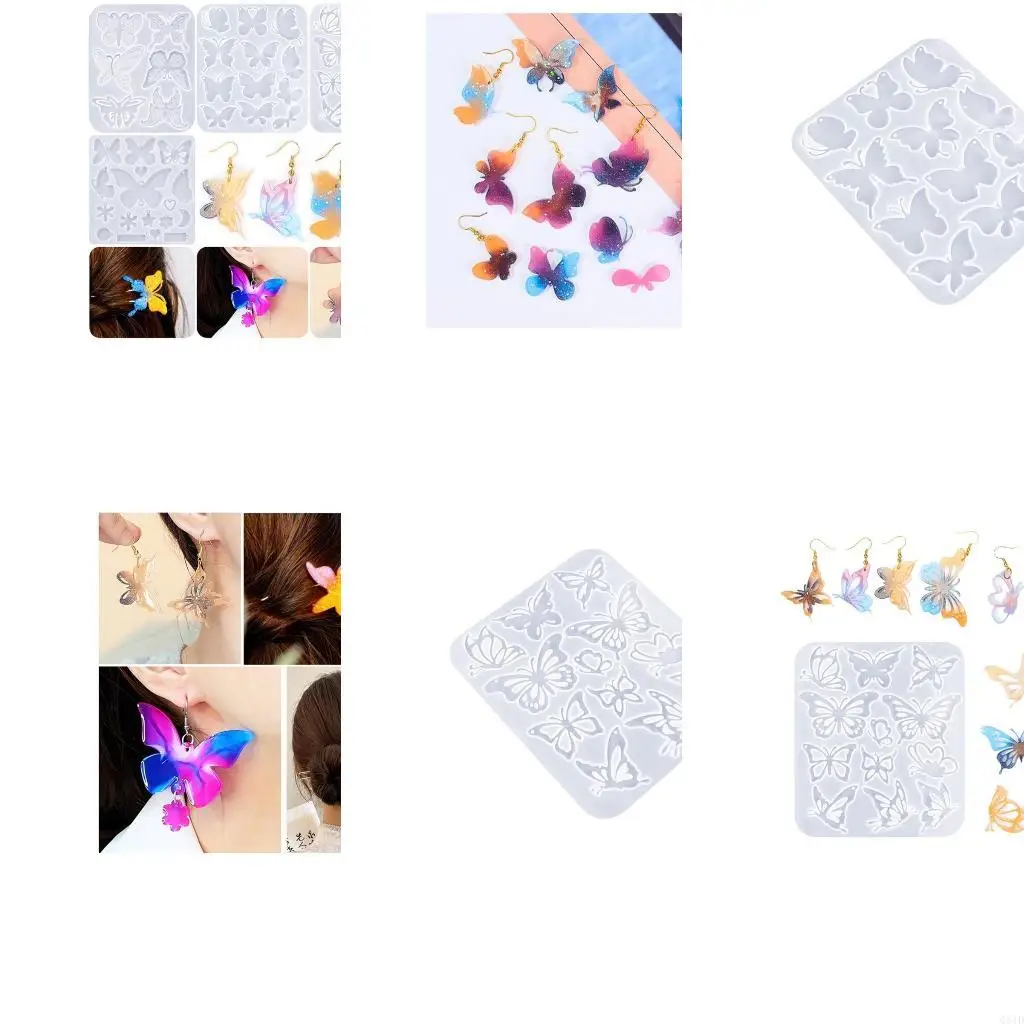  Butterfly Earrings Silicone Mold Crystal Epoxy Resin Jewelry Making Supplies
