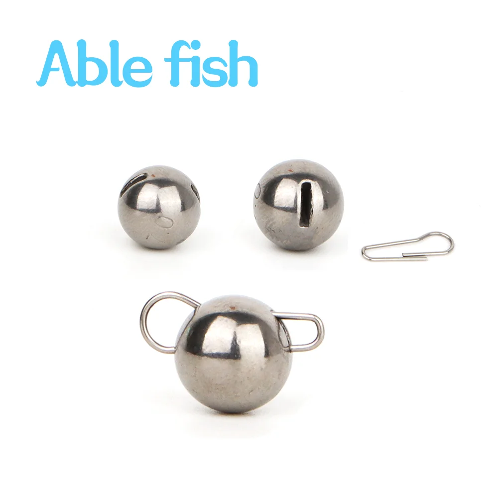 Able fish Tungsten Cheburashka 1pcs/1g 1.5g 2g 3g 7g 12g 14g 20g 30g Plain Bass Fishing Soft Worm Bait Accessories