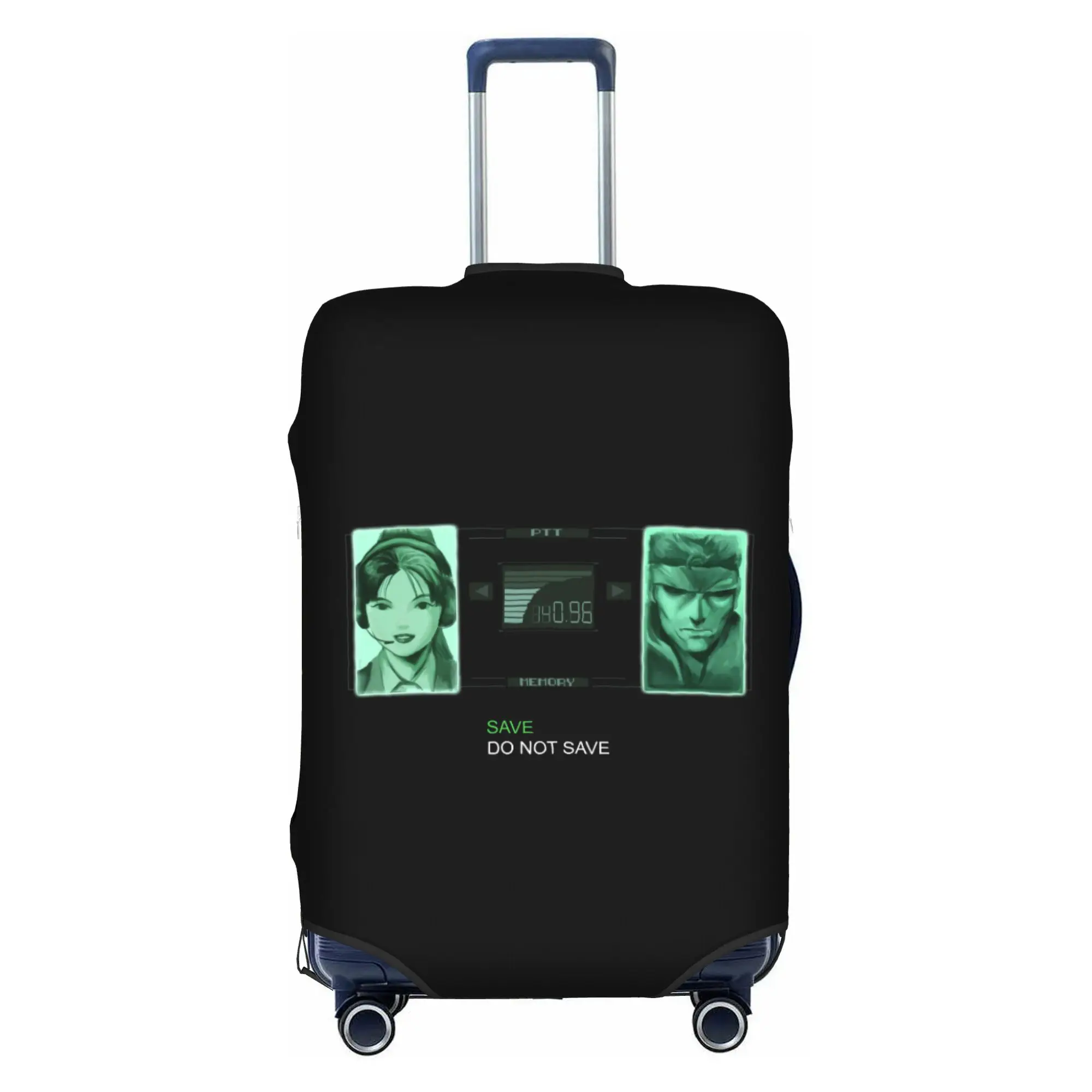 Custom Metal Gear Solid Codec Luggage Cover Protector Fashion Video Game Lover Travel Suitcase Protective Cover for 18-32 Inch