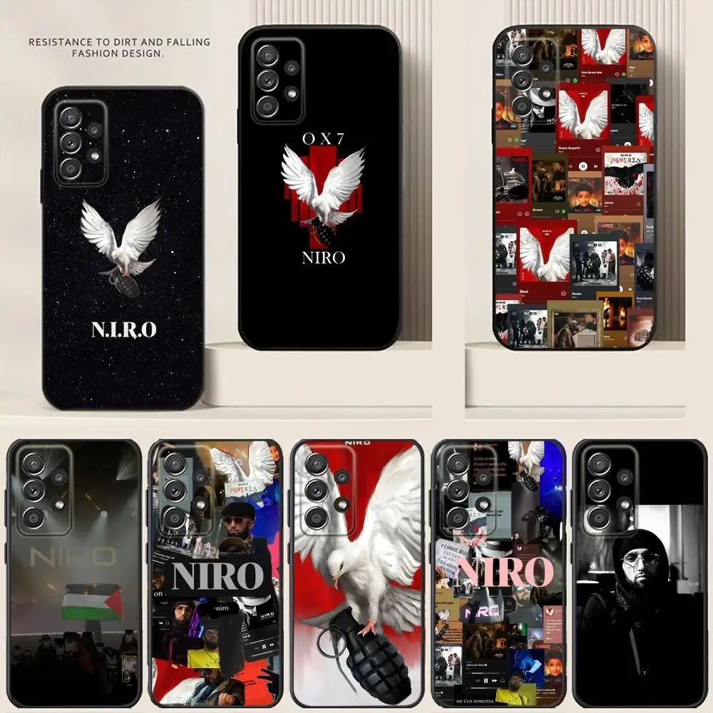Casing HP HOT N-NIRO OX7 Untuk Samsung S25,24,21,22,23,30,Ultra,20,Plus Hitam bahan silikon lembut