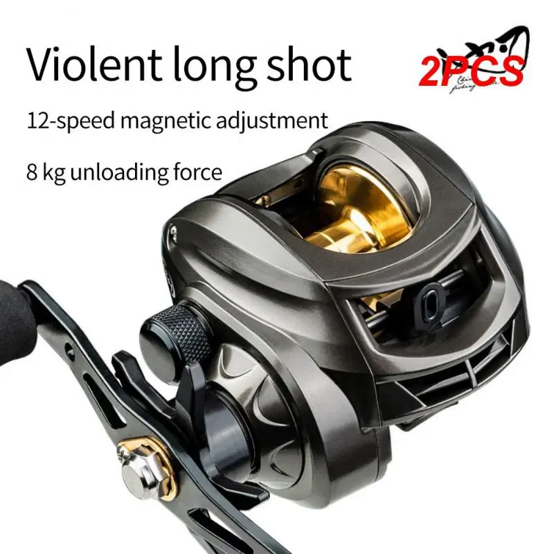 

2PCS Piscifun Alijoz 300 Low Profile Baitcasting Reel 15KG Max Drag 8+1 Bearings Aluminum Frame Freshwater Saltwater Fishing