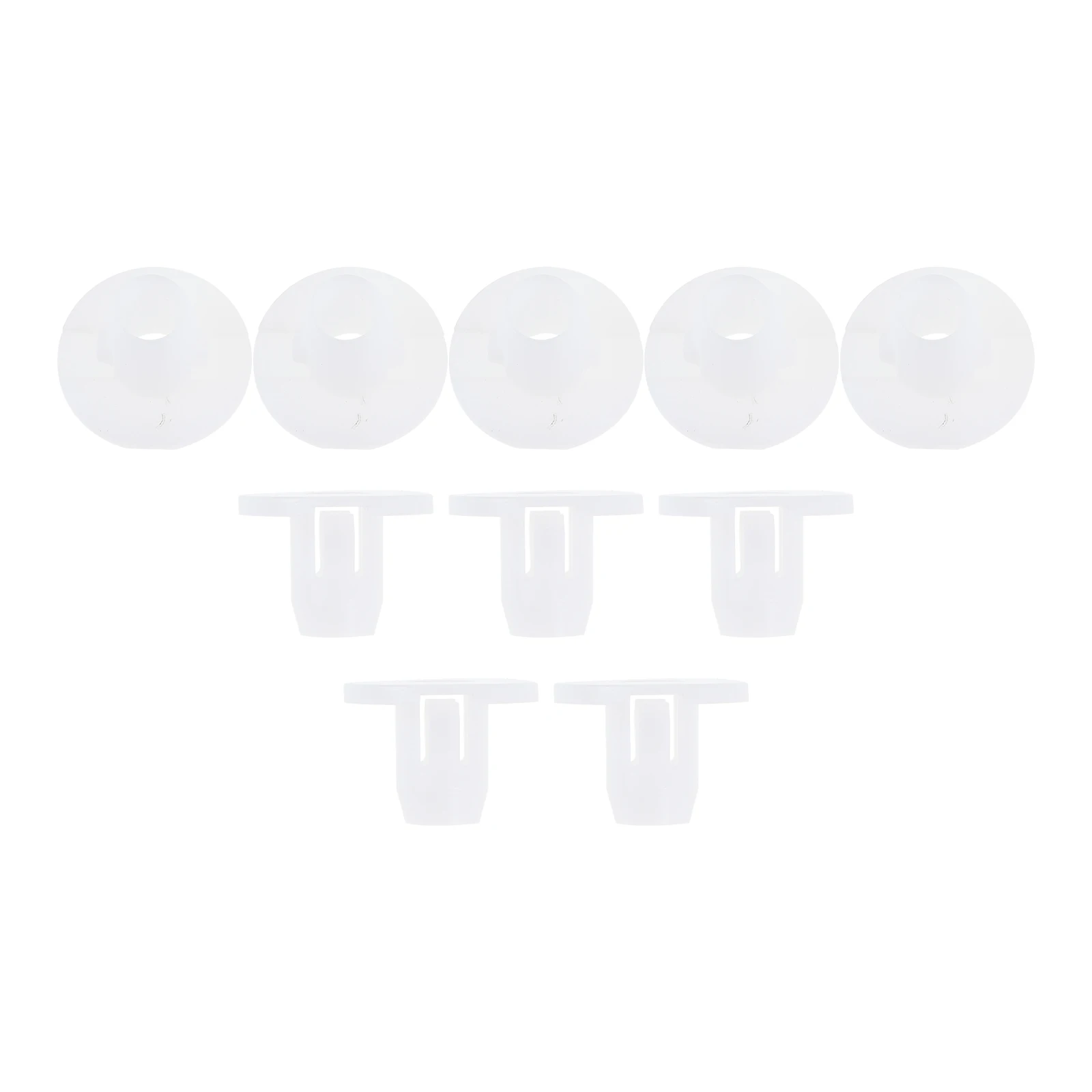 10PCS Car Left and Right Headlight Rear Fixing Buckles Clips Rubber Sleeve 1473202-00-A 147320200A for Tesla Model 3 / Model Y
