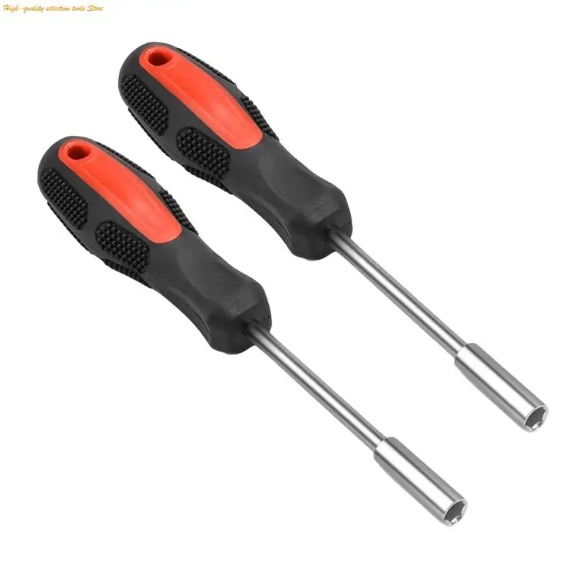203F 2Pcs Ratcheting Screwdriver Handle Series Straight Quick Screwdriver Bit Spinner