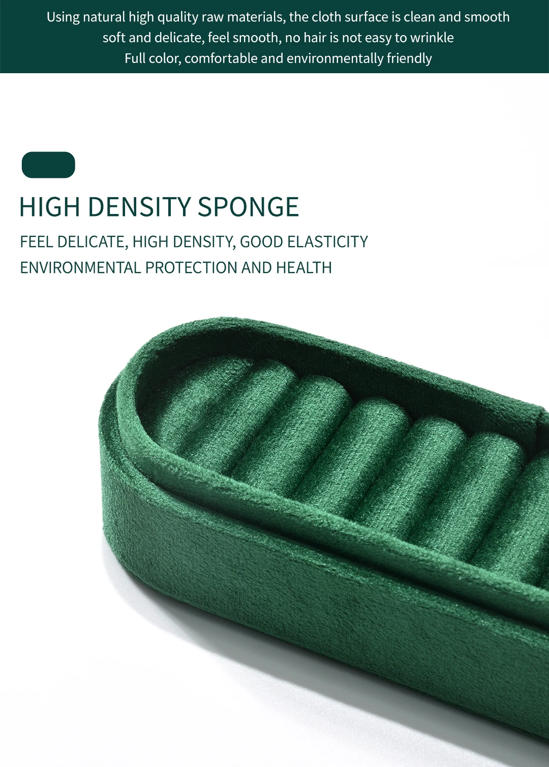 TAIMY Velvet Ring Display Tray Portable Ring Storage Case Custom Logo Jewelry Box High-end Business Display Tray