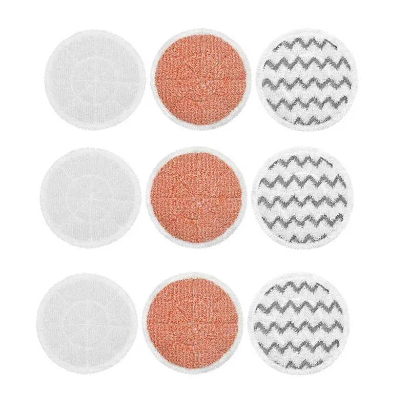 

A98E-9Pcs Mop Pads For Bissell 3897A 3712 Scrubbing Steam Mop Cleane Mop Rag Accessories