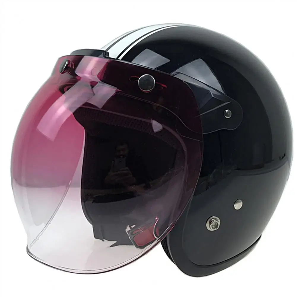 Helmet Faceshield  Professional Bubble Shaped Motorbike Helmet Face Cover  Windproof Helmet Visor