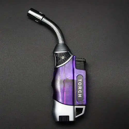 Pistola per saldatura pieghevole creativa portatile EDC per esterni Pistola a spruzzo ad alta temperatura Lighte r Carica diretta Tubo per sigari antivento Speciale