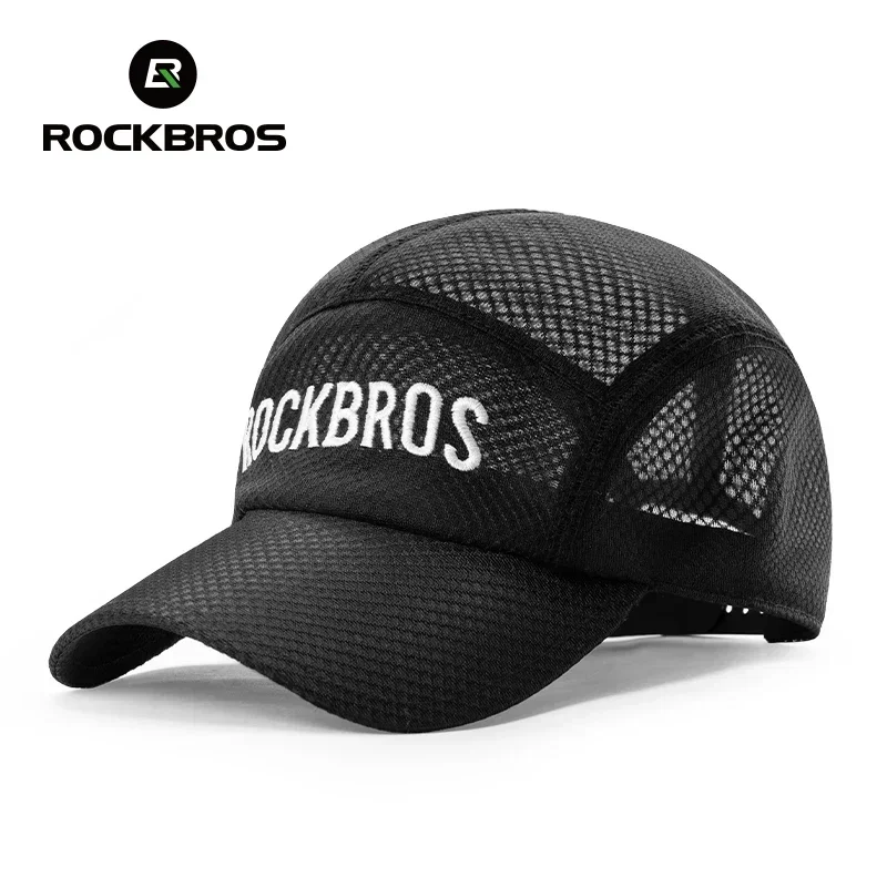 ROCKBROS ตาข่ายระบายอากาศเบสบอลหมวกฤดูร้อนเย็นแห้งเร็วหมวกกอล์ฟเทนนิสหมวกผู้ชายผู้หญิงสําหรับกีฬากลางแจ้งขี่จักรยานวิ่งหมวก