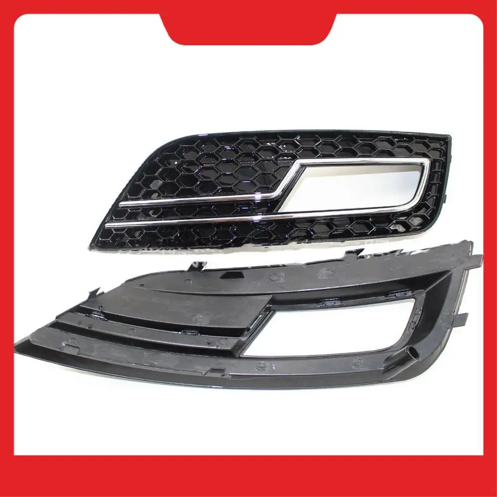 

1Pair Car Front Fog Light Grill Cover For A4LB9 S4 RS4 A4 B8.5 2012-2015 Honeycomb Grille