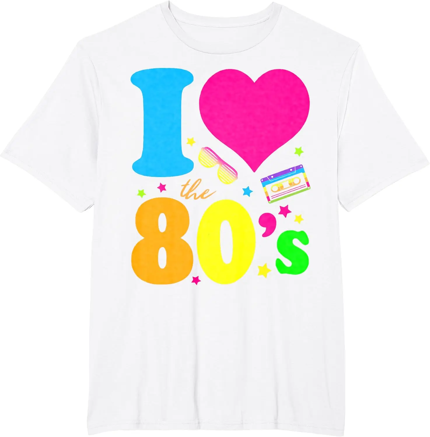

Женские рубашки I Love The 80's костюм 90-х годов футболка y2k Топ
