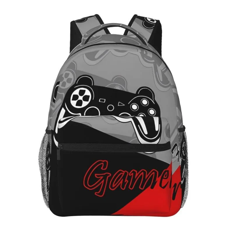 

Game Controller Backpacks For Boy/Girls Children Best Gifts 2D Flat Cartoon Laptop Bags Teenage Schoolbag Outdoor Leisure
